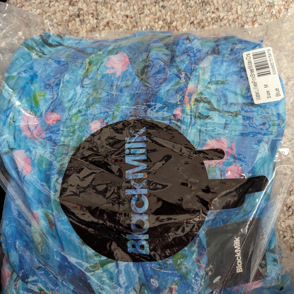 BlackMilk Blue and Pink Floral Dress